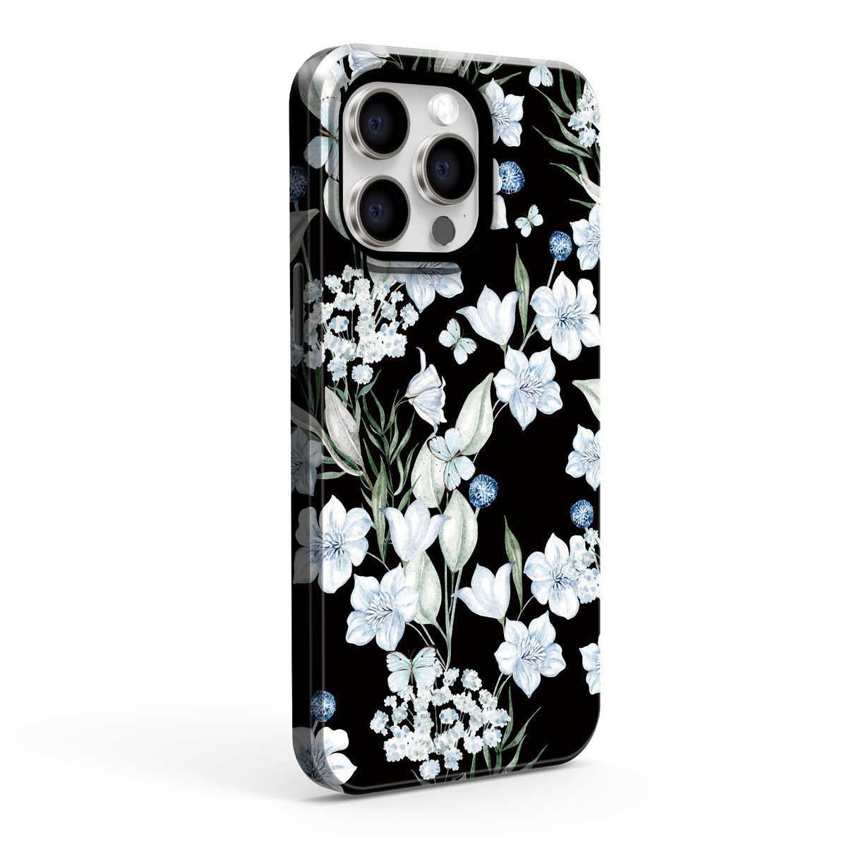Midnight Petals iPhone Case
