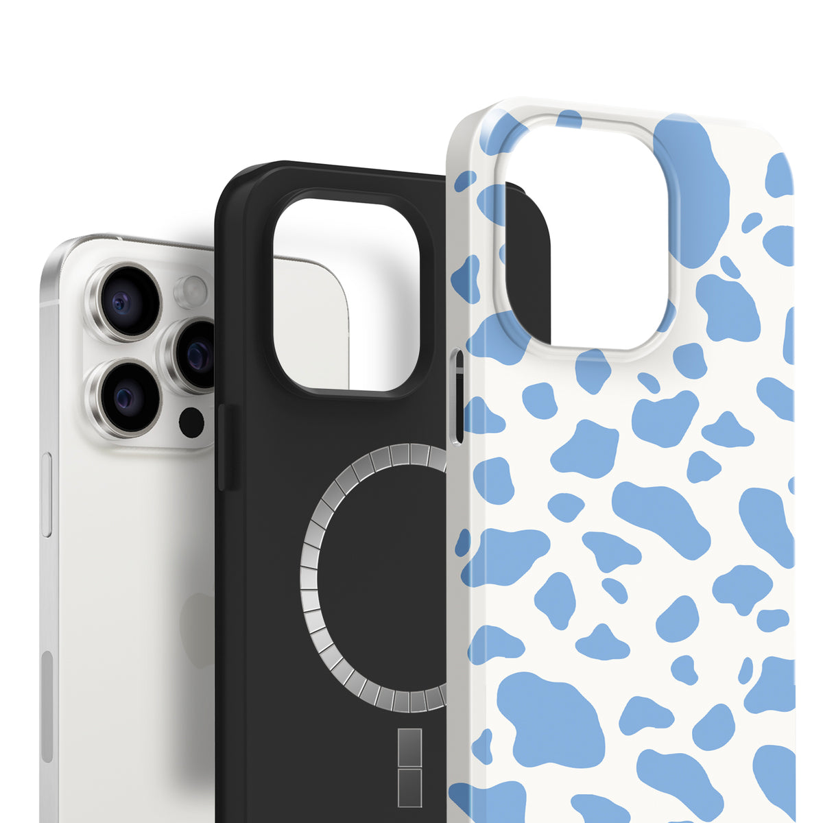 Moo-velous in Light Blue iPhone Case