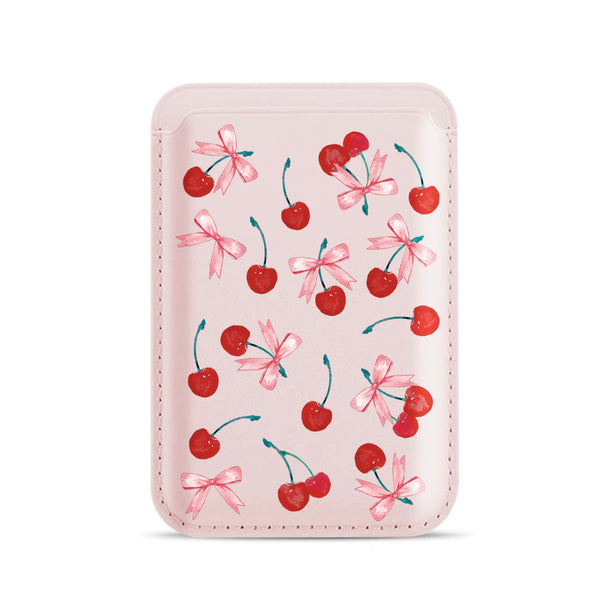 Ms. Cherry MagSafe Compatible Card Wallet