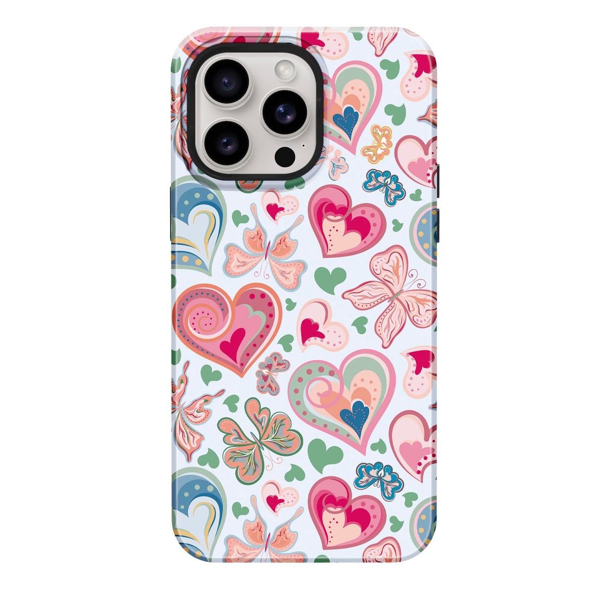 Teal Heartbeat iPhone Case