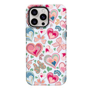 Teal Heartbeat iPhone Case