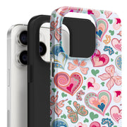 Teal Heartbeat iPhone Case