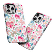 Teal Heartbeat iPhone Case